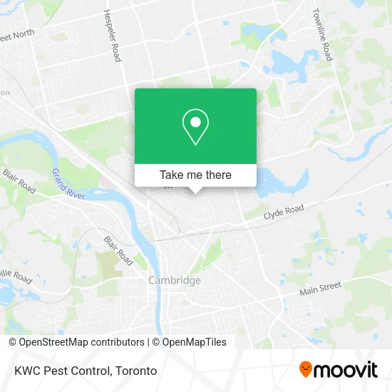 KWC Pest Control map