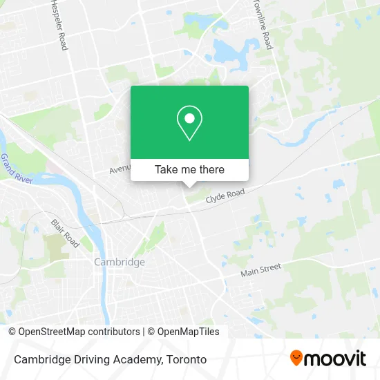 Cambridge Driving Academy map