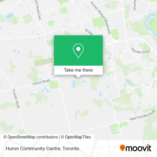 Huron Community Centre map