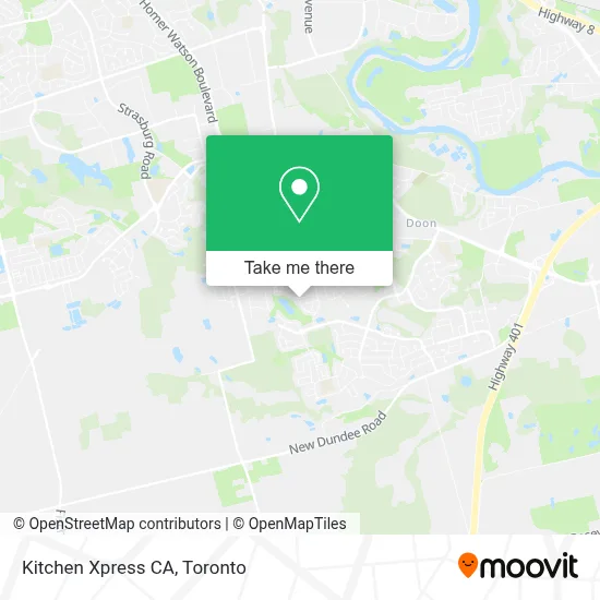 Kitchen Xpress CA map