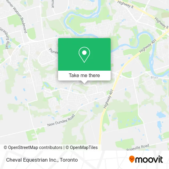 Cheval Equestrian Inc. map