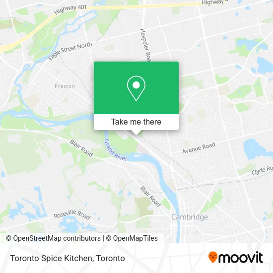 Toronto Spice Kitchen map