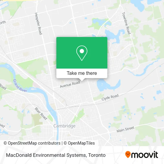 MacDonald Environmental Systems map