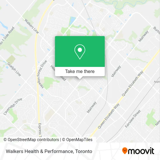 Walkers Health & Performance map