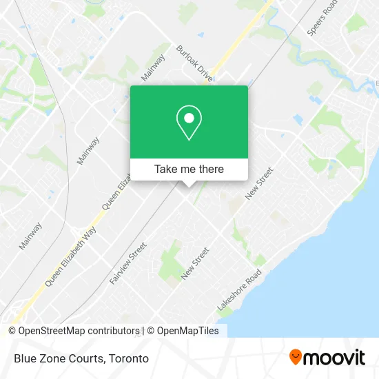 Blue Zone Courts map