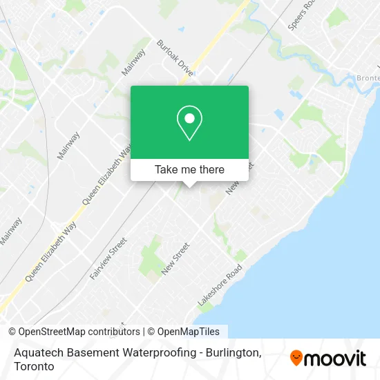 Aquatech Basement Waterproofing - Burlington map