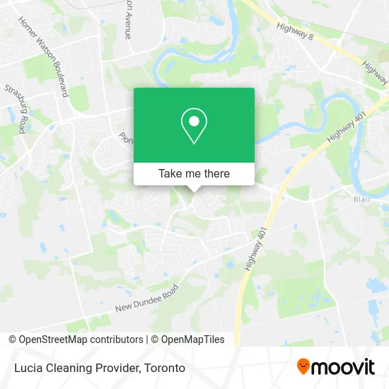 Lucia Cleaning Provider map