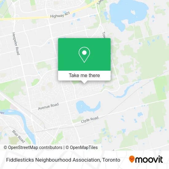 Fiddlesticks Neighbourhood Association map