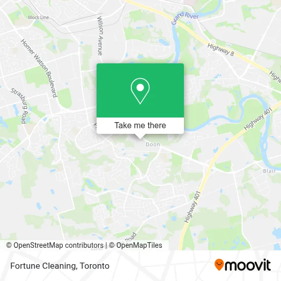 Fortune Cleaning map