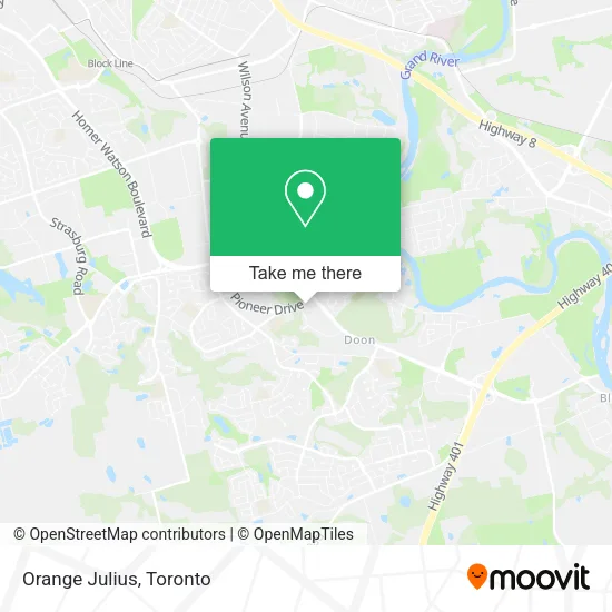Orange Julius map
