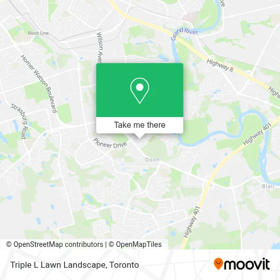 Triple L Lawn Landscape map