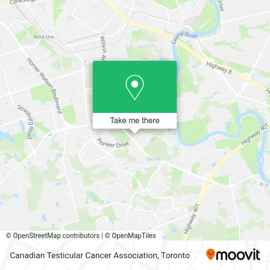 Canadian Testicular Cancer Association map