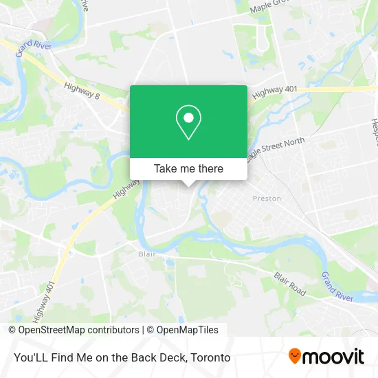 You'LL Find Me on the Back Deck map