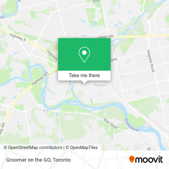 Groomer on the GO map