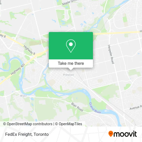 FedEx Freight map