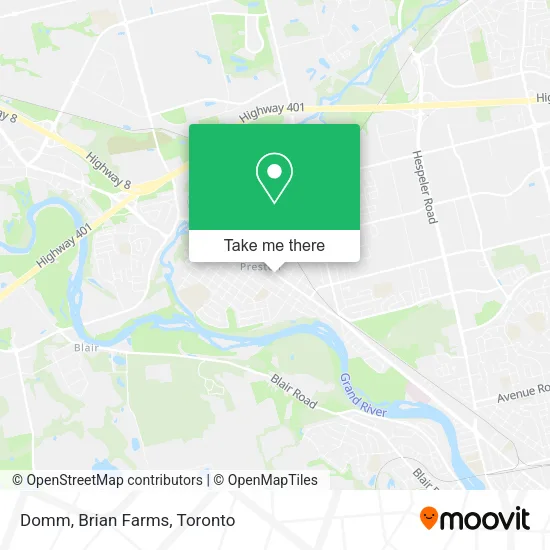 Domm, Brian Farms map