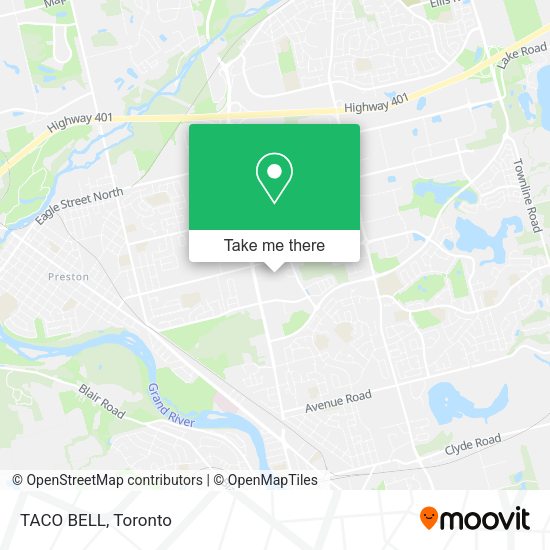 TACO BELL map