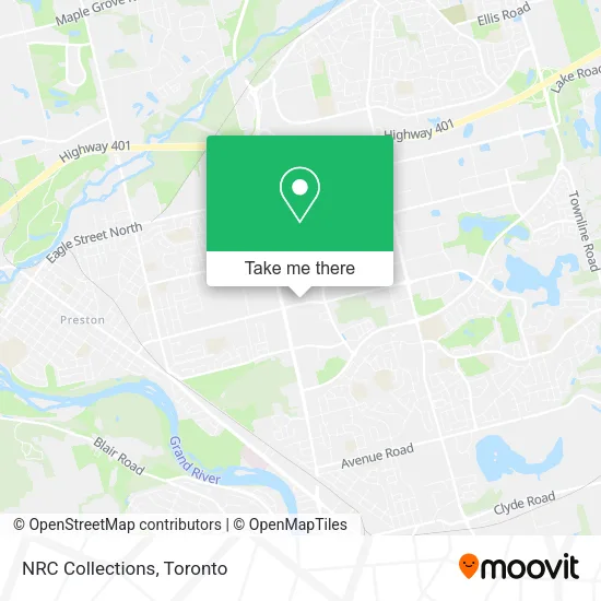 NRC Collections map