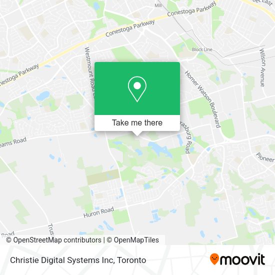 Christie Digital Systems Inc map