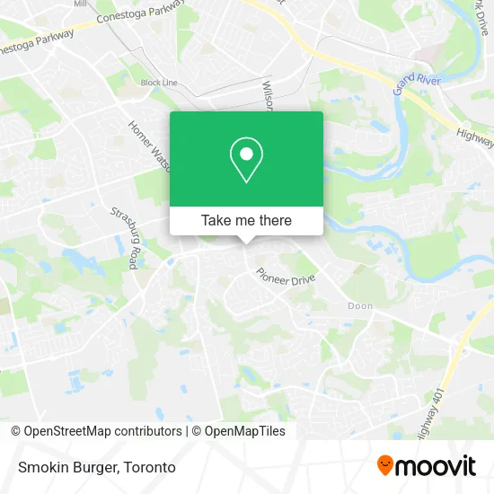 Smokin Burger map