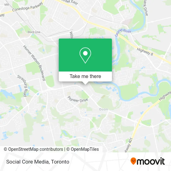 Social Core Media map