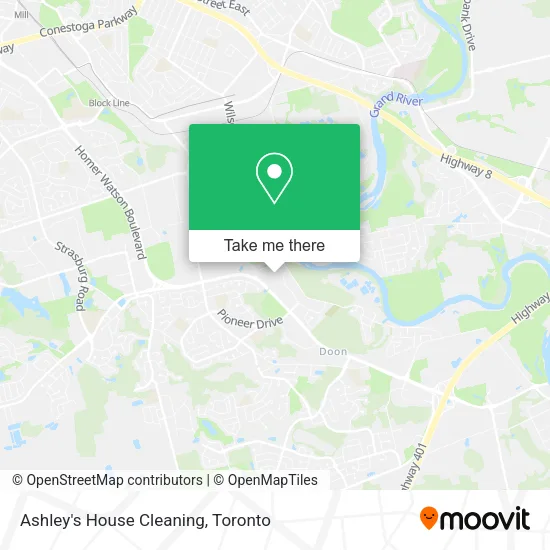 Ashley's House Cleaning map