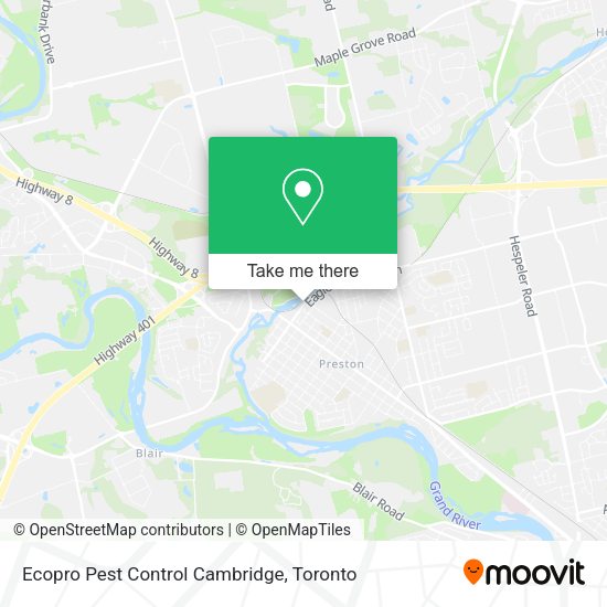 Ecopro Pest Control Cambridge map