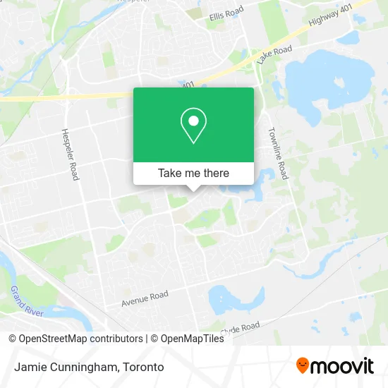 Jamie Cunningham map