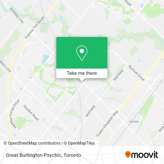 Great Burlington Psychic map