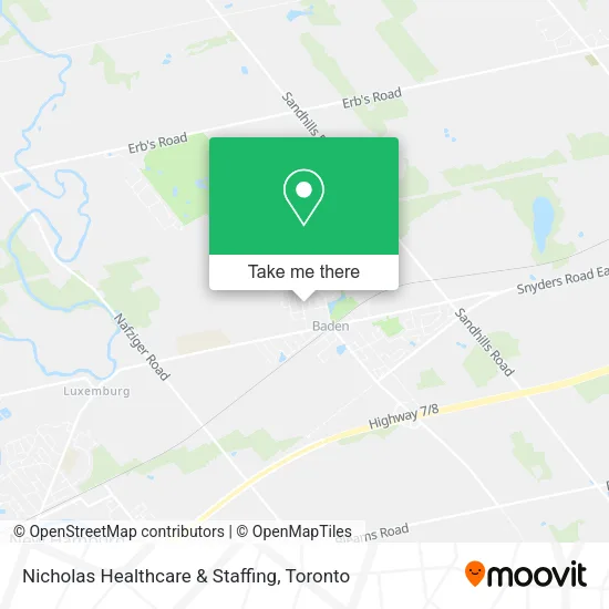 Nicholas Healthcare & Staffing map