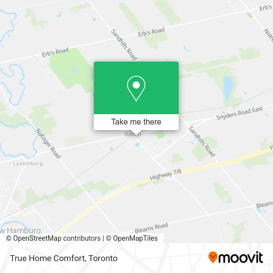 True Home Comfort map