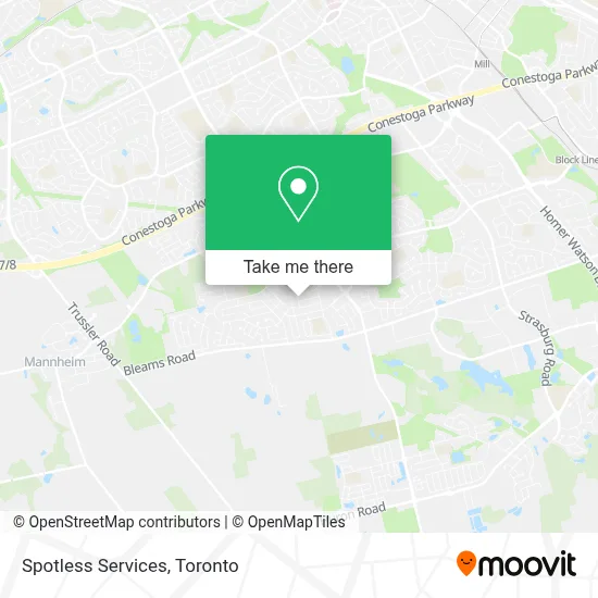 Spotless Services map