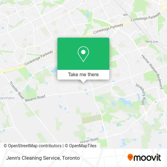 Jenn's Cleaning Service map