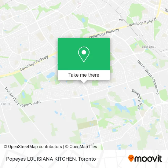 Popeyes LOUISIANA KITCHEN map