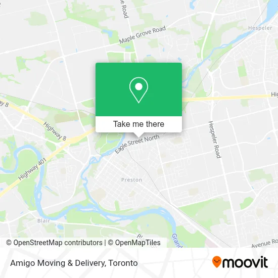 Amigo Moving & Delivery map