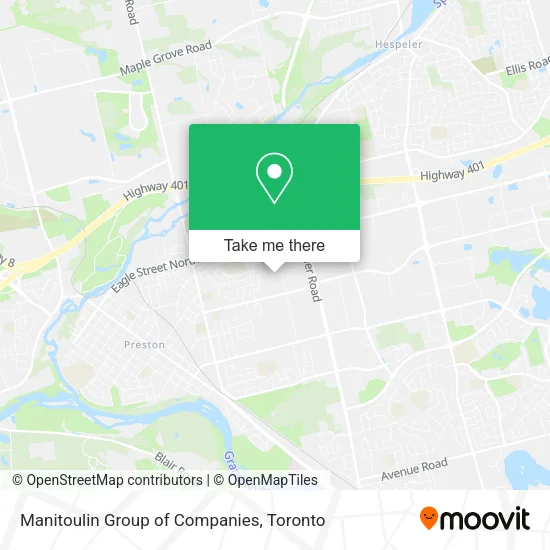 Manitoulin Group of Companies map