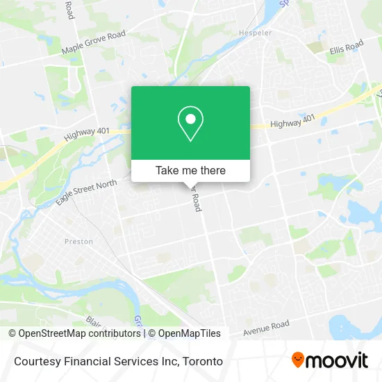 Courtesy Financial Services Inc map
