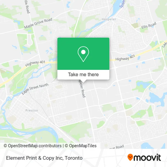 Element Print & Copy Inc map