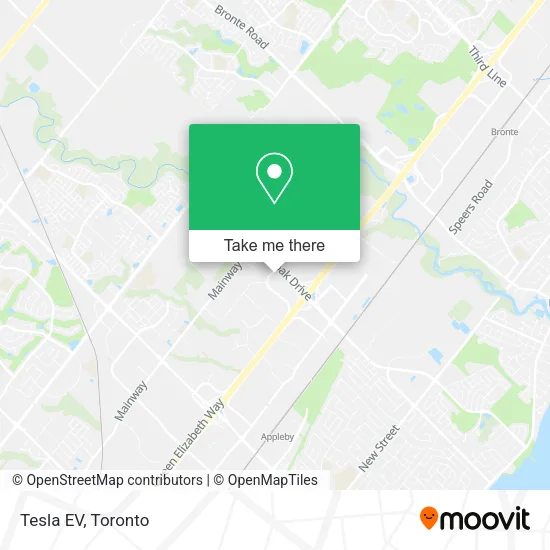 Tesla EV map