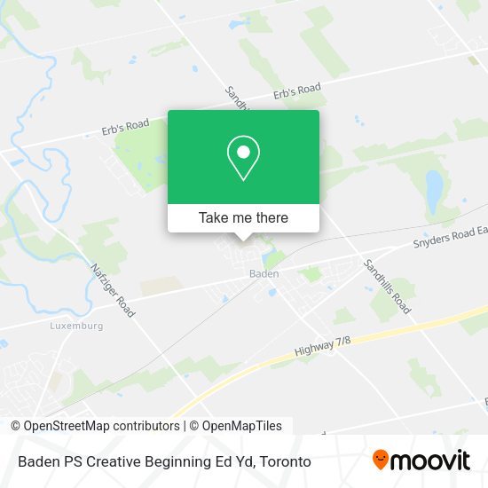Baden PS Creative Beginning Ed Yd map