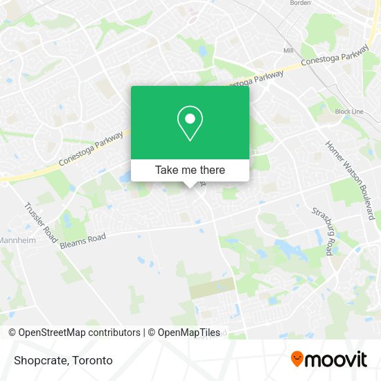 Shopcrate map