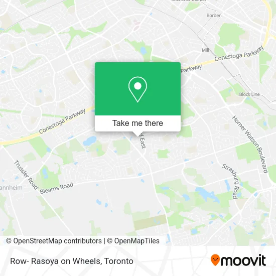 Row- Rasoya on Wheels map