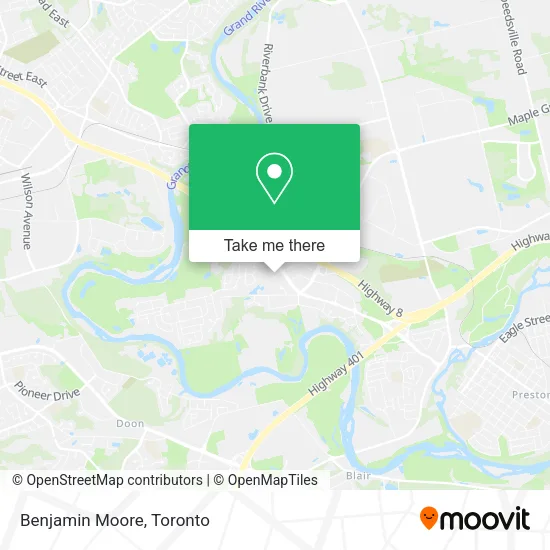 Benjamin Moore map