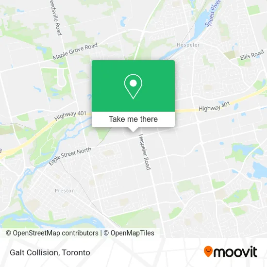 Galt Collision map