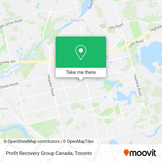 Profit Recovery Group Canada map