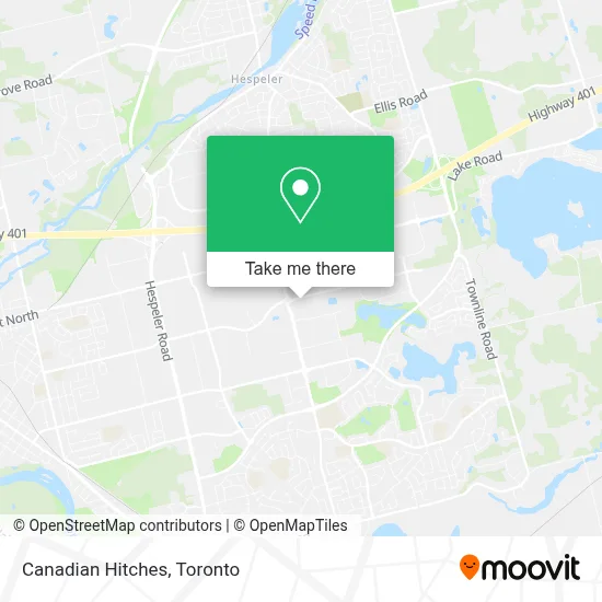 Canadian Hitches map