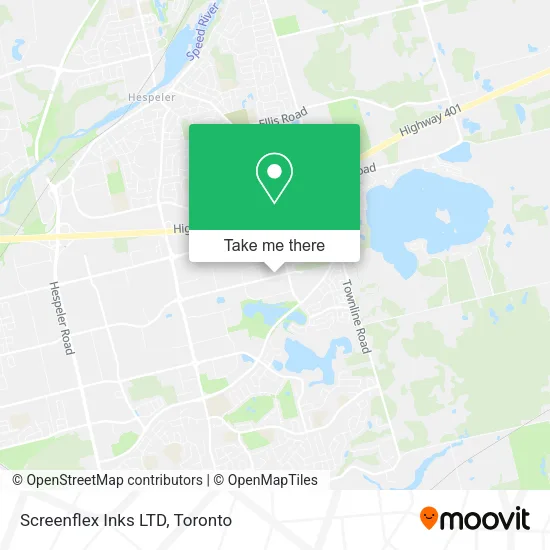 Screenflex Inks LTD map