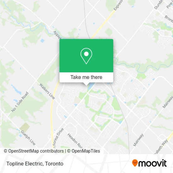 Topline Electric map