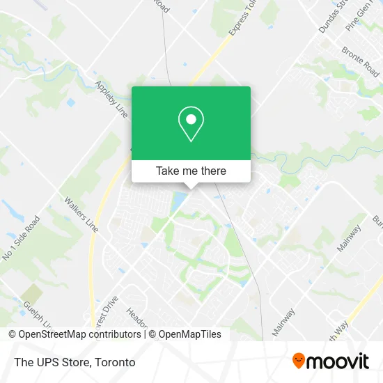The UPS Store map