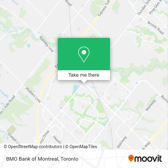 BMO Bank of Montreal map